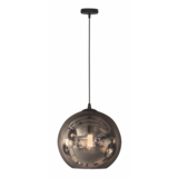 Freelight Pendellampe Visiera 30cm Sort/Røget Glas