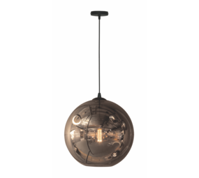 Freelight Pendellampe Visiera 50cm Sort/Røget Glas Freelight Pendellampe Visiera 50cm Sort/Røget Glas