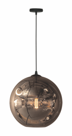 Freelight Pendellampe Visiera 50cm Sort/Røget Glas Freelight Pendellampe Visiera 50cm Sort/Røget Glas