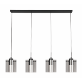 Freelight Pendellampe Interno 4-fatninger Sort / Røget Glas