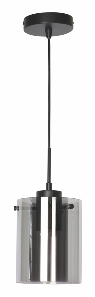 Freelight Pendellampe Interno 1-fatning Sort / Røget Glas