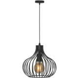 Freelight Pendellampe Aglio 28 cm Sort