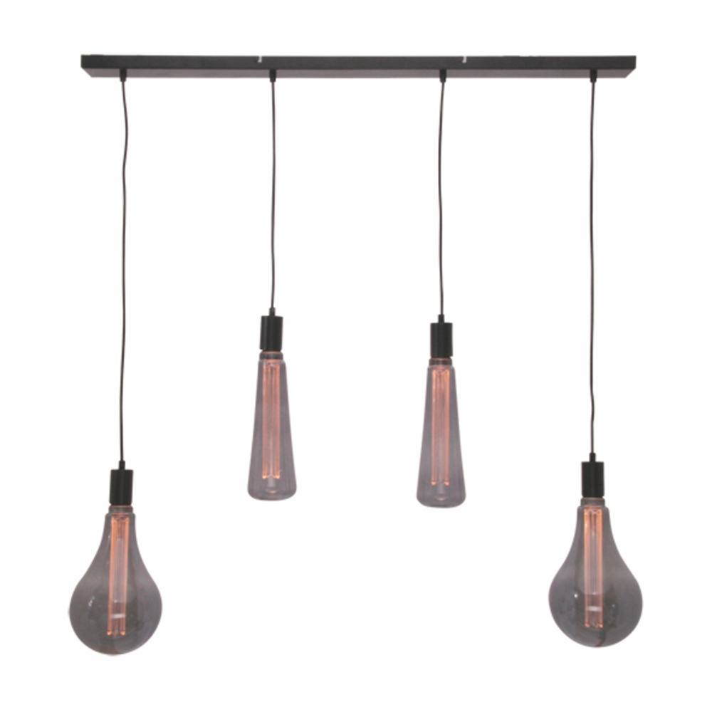 Freelight Pendellampe Carente 4-fatninger Sort (excl. LichtGlobelen) Freelight Pendellampe Carente 4-fatninger Sort (excl. LichtGlobelen)