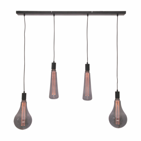 Freelight Pendellampe Carente 4-fatninger Sort (excl. LichtGlobelen) Freelight Pendellampe Carente 4-fatninger Sort (excl. LichtGlobelen)