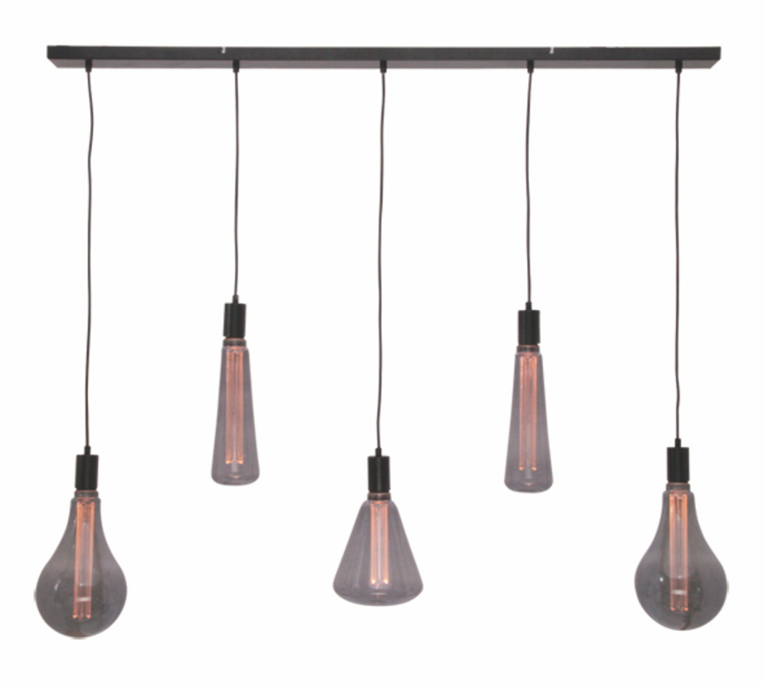 Freelight Pendellampe Carente 5-fatninger Sort (excl. LichtGlobelen) Freelight Pendellampe Carente 5-fatninger Sort (excl. LichtGlobelen)