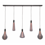 Freelight Pendellampe Carente 5-fatninger Sort (excl. LichtGlobelen)