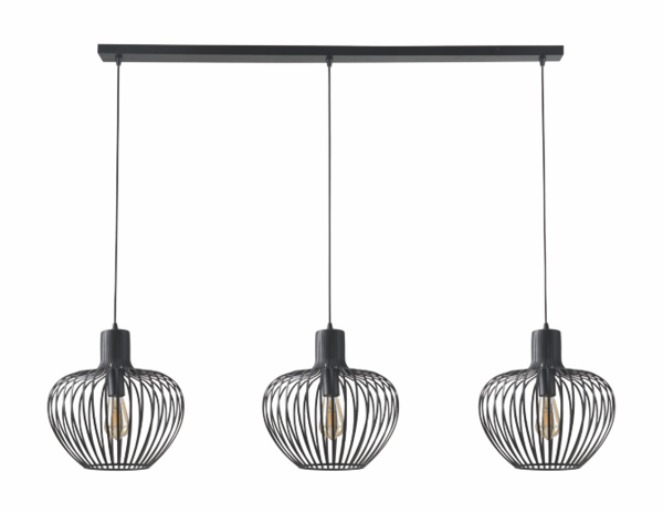Freelight Pendellampe Arraffone 3-fatninger Aflang Sort Freelight Pendellampe Arraffone 3-fatninger Aflang Sort