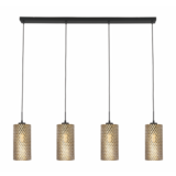 Freelight Pendellampe Aureo 4-fatninger Sort/Guld