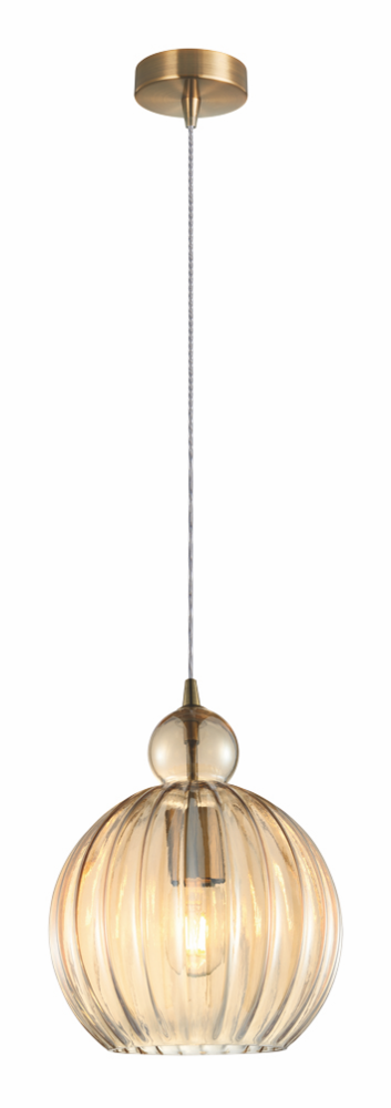 Freelight Pendellampe Gloriana_ 25cm Amber Glas Freelight Pendellampe Gloriana_ 25cm Amber Glas