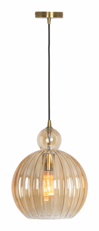 Freelight Pendellampe Gloriana_ 28cm Amber Glas Freelight Pendellampe Gloriana_ 28cm Amber Glas
