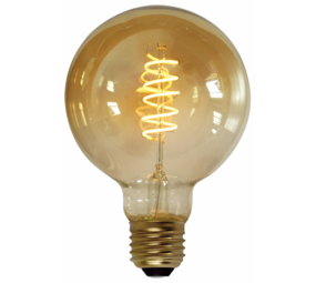 Freelight Globe LED Kulstoftråd 95mm Gylden Freelight Globe LED Kulstoftråd 95mm Gylden