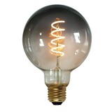 Freelight Globe LED Kulstoftråd 95mm Røget