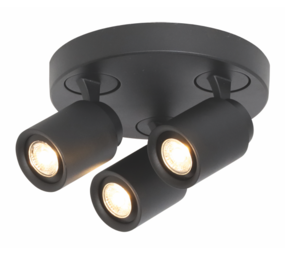 Freelight 3-fatninger Spot Razza GU-10 Sort Freelight 3-fatninger Spot Razza GU-10 Sort