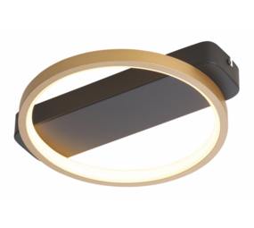 Freelight Loftslampe Cintura ø 26cm Sort/Guld Freelight Loftslampe Cintura ø 26cm Sort/Guld