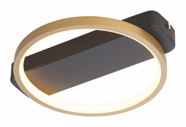 Freelight Loftslampe Cintura ø 26cm Sort/Guld Freelight Loftslampe Cintura ø 26cm Sort/Guld