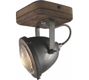 Freelight PL.1l Spot Woody Sort/træ