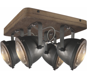 Freelight PL.4l Spot Woody Sort/træ