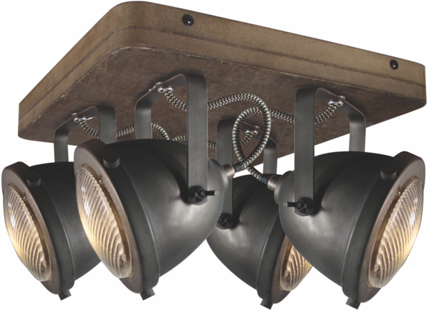 Freelight PL.4l Spot Woody Sort/træ Freelight PL.4l Spot Woody Sort/træ