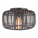 Freelight Loftslampe Treccia ø 40cm Sort / Skærm Rotan Sort