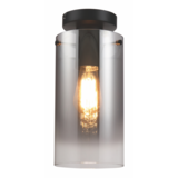 Freelight Loftslampe Ventotto Sort / Røget Glas