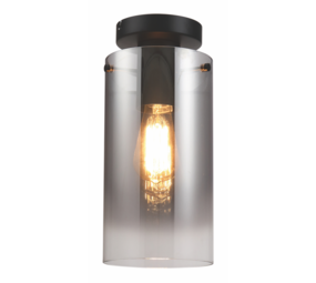 Freelight Loftslampe Ventotto Sort / Røget Glas