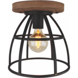 Freelight Loftslampe Birdie ø 30cm Sort/jern/træ