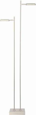 Freelight Gulvlampe Block 2-fatninger LED stål