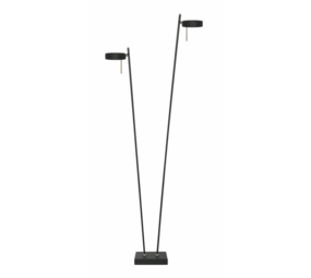 Freelight Gulvlampe Bling 2-fatninger Sort Freelight Gulvlampe Bling 2-fatninger Sort