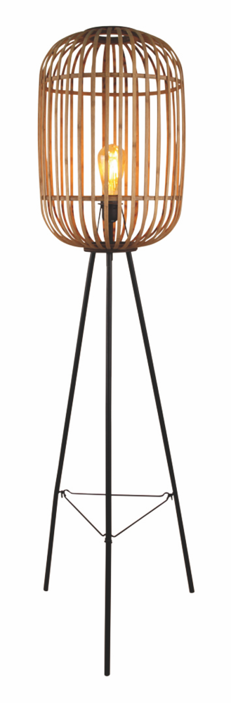 Freelight Gulvlampe Treccia 3-poot Sort / Skærm Rotan Blank Freelight Gulvlampe Treccia 3-poot Sort / Skærm Rotan Blank