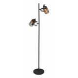 Freelight Gulvlampe Aureo 2-fatninger Sort/Guld