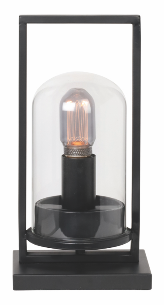 Freelight Bordlampe Tiburio 33cm Sort-Klar Glas Freelight Bordlampe Tiburio 33cm Sort-Klar Glas