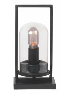 Freelight Bordlampe Tiburio 33cm Sort-Klar Glas
