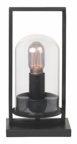 Freelight Bordlampe Tiburio 33cm Sort-Klar Glas Freelight Bordlampe Tiburio 33cm Sort-Klar Glas