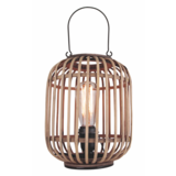 Freelight Bordlampe Treccia Rotan Sort / Skærm Rotan Blank