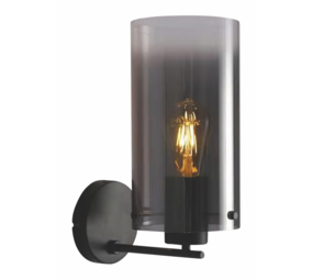 Freelight Væglampe Ventotto Sort / Røget Glas Freelight Væglampe Ventotto Sort / Røget Glas
