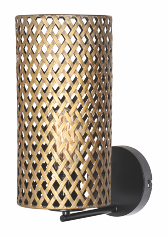 Freelight Væglampe Aureo 1-fatning Sort/Guld Freelight Væglampe Aureo 1-fatning Sort/Guld