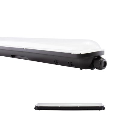 Spectrum LED armatur sort 60cm IP65 - 20W 150lm p/w - 4000K Neutral hvid Spectrum LED armatur sort 60cm IP65 - 20W 150lm p/w - 4000K Neutral hvid