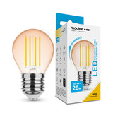 LED Filamentpære dæmpbar - E14 G45 4W - 1800K Ekstra varm hvid LED Filamentpære dæmpbar - E14 G45 4W - 1800K Ekstra varm hvid