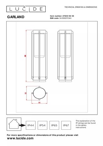 Lucide LED Bordlampe GARLAND - IP44 - E27 fatning - Ø151mm - Sort Lucide LED Bordlampe GARLAND - IP44 - E27 fatning - Ø151mm - Sort