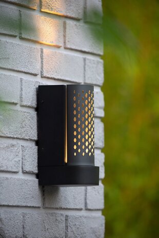 Lucide LED Væglampe KIRAN - IP65 - 10W - 2700K - Sort Lucide LED Væglampe KIRAN - IP65 - 10W - 2700K - Sort