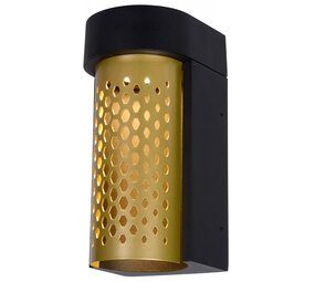 Lucide LED væglampe KIRAN - IP65 - 10W - 2700K - Matt guld / messing Lucide LED væglampe KIRAN - IP65 - 10W - 2700K - Matt guld / messing
