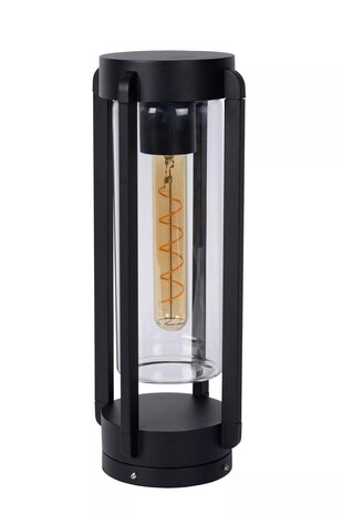 Lucide LED Bordlampe GARLAND - IP44 - E27 fatning - Ø151mm - Sort