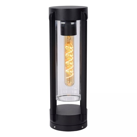 Lucide LED Bordlampe GARLAND - IP44 - E27 fatning - Ø151mm - Sort