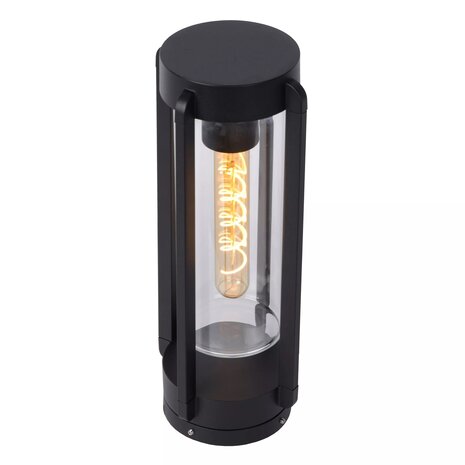 Lucide LED Bordlampe GARLAND - IP44 - E27 fatning - Ø151mm - Sort