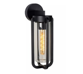 Lucide LED Væglampe GARLAND - IP44 - E27 fatning - Sort Lucide LED Væglampe GARLAND - IP44 - E27 fatning - Sort