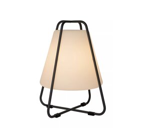 Lucide LED Bordlampe PYRAMID - 2W - 2700K Varm hvid - IP54 - Dæmpbar - Antracit