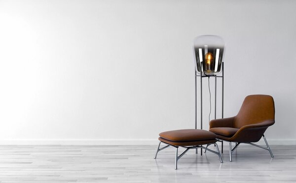 Lucide LED Gulvlampe GLORIO - E27 armatur - Ø45 - Sort