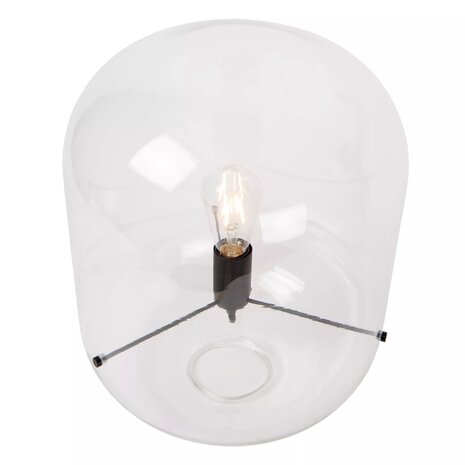 Lucide LED Bordlampe VITRO - E27 armatur - Ø35cm - Gennemsigtig Lucide LED Bordlampe VITRO - E27 armatur - Ø35cm - Gennemsigtig