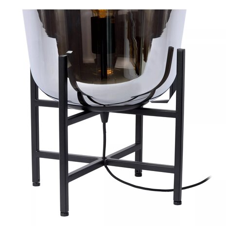 Lucide LED Bordlampe GLORIO - E27 fatning - Ø32cm - Sort