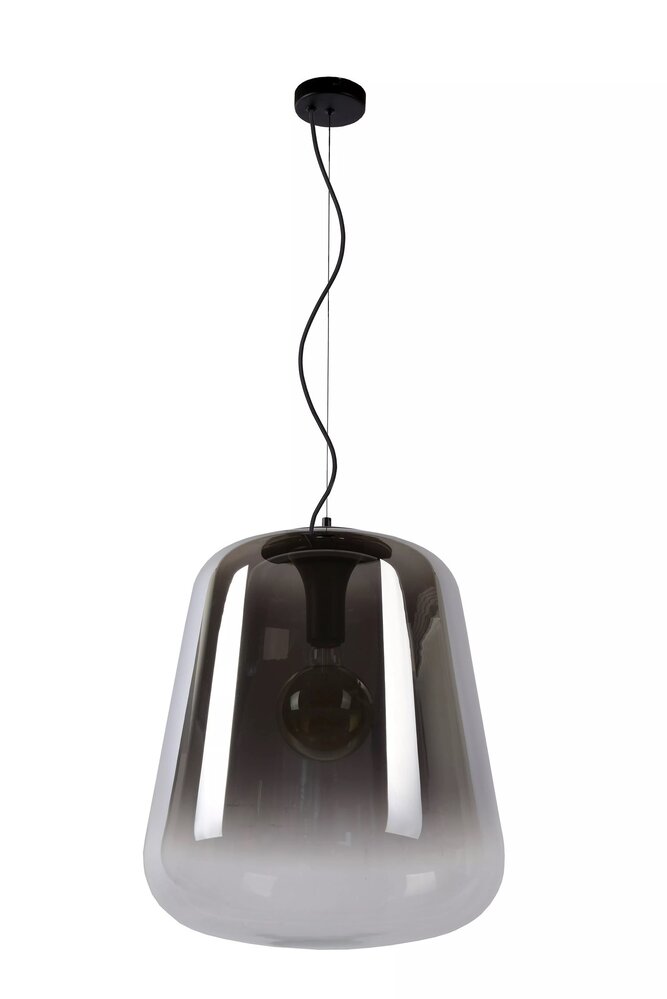 Lucide LED Pendellampe GLORIO - E27 fatning - Ø45cm - Sort